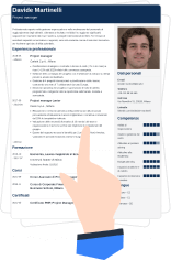 Zety CV editor seleziona il modello di CV