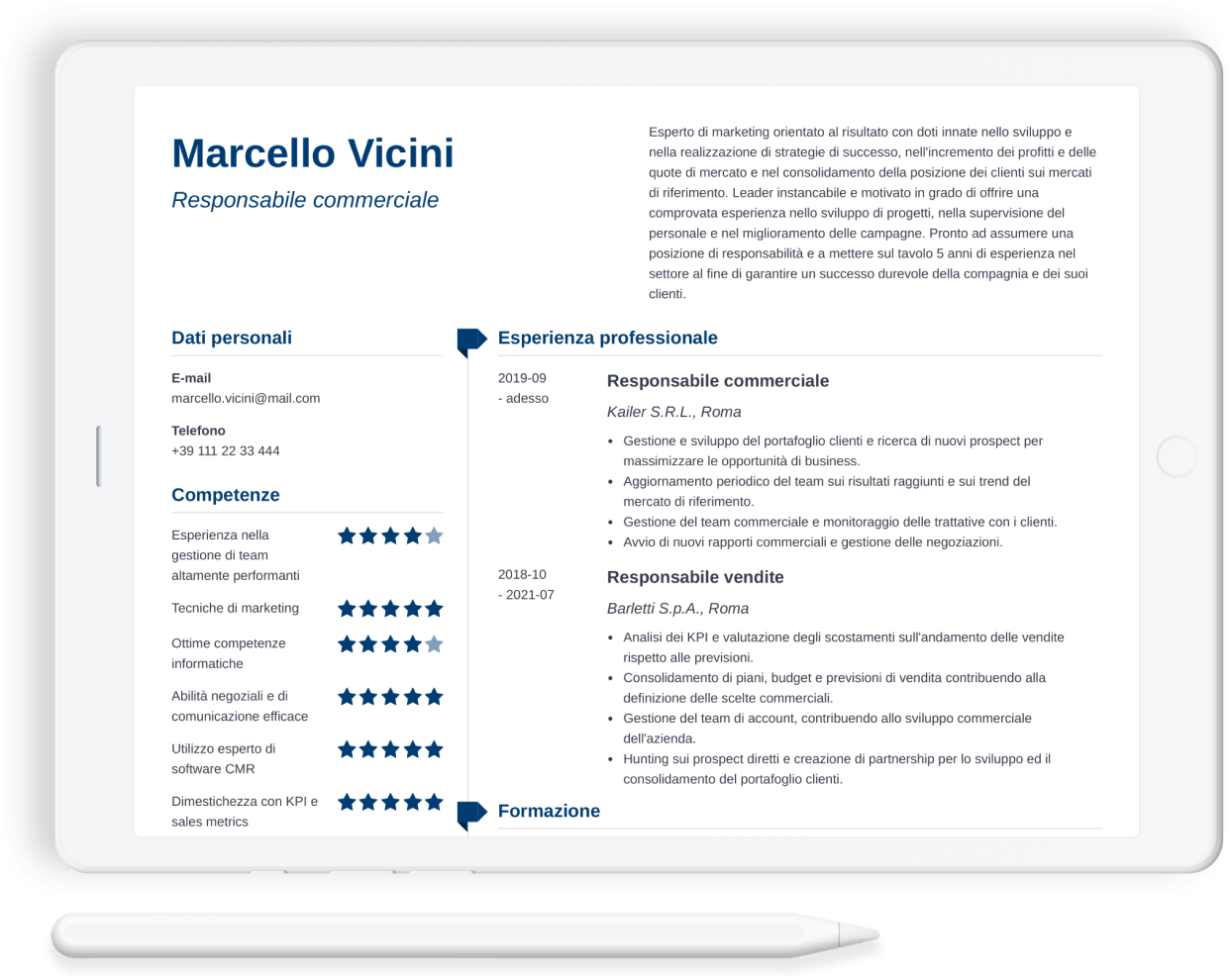 Modelli di curriculum vitae gratis da compilare e scaricare