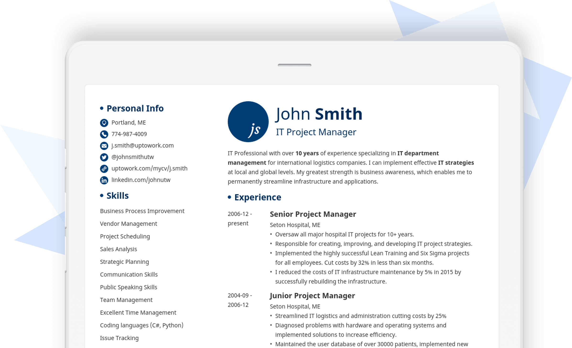 Crea un cv online che ti farà assumere