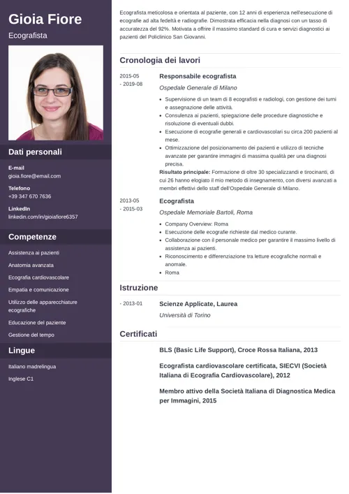 curriculum ecografista