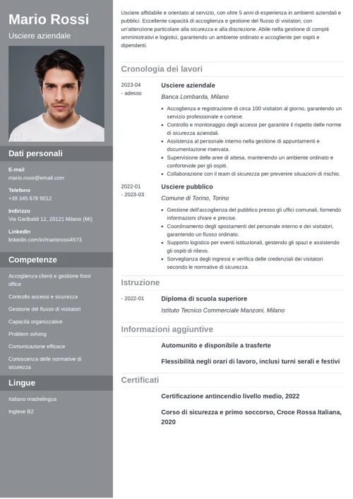 curriculum usciere