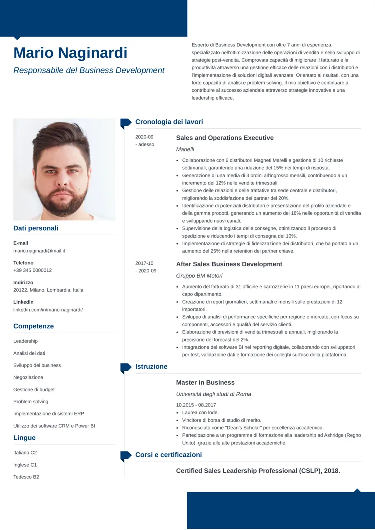 CV professionale Modern